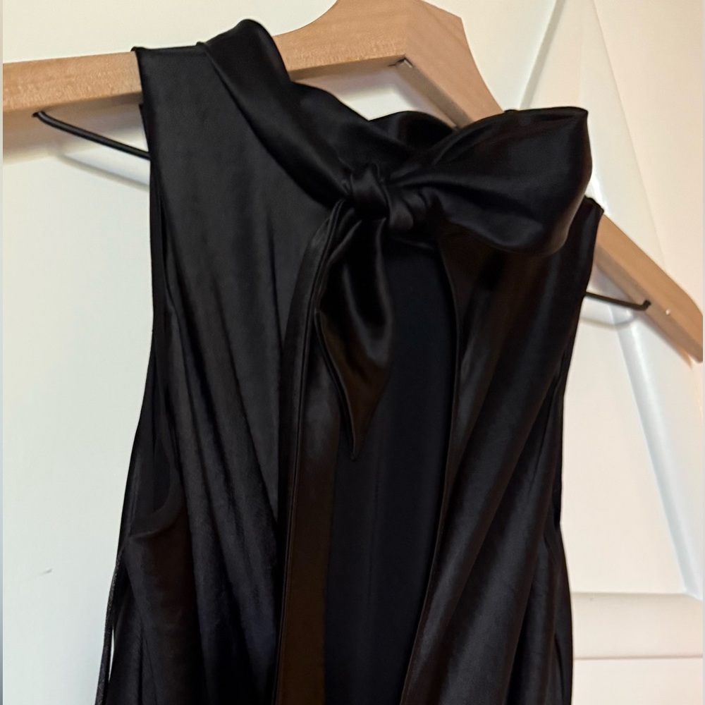 Vince Tie-neck Satin Jumpsuit - Picture 6 of 9